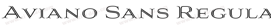 Aviano Sans Regular字体转换